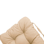 Coussin de chaise beige capitonné pour fauteuils et canapés, 120x50 cm, confort 8 cm, style élégant et confortable.