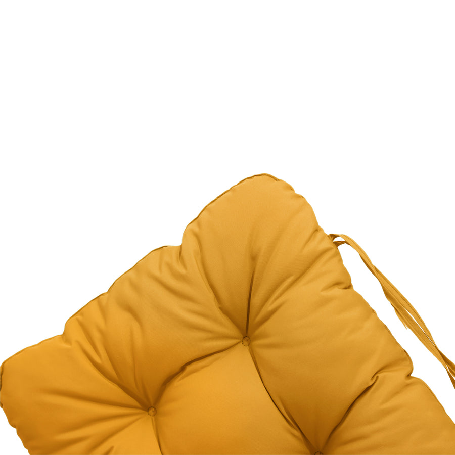 Cuscino Sedia con Schienale Alto 120x50 Giallo – foto 6