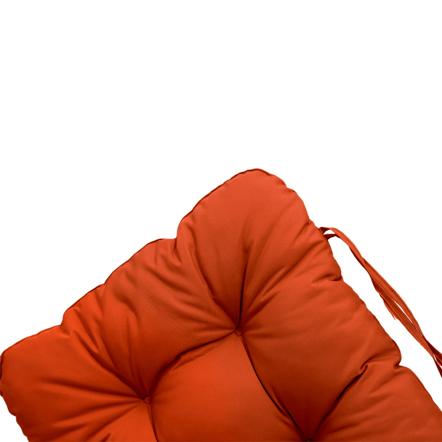 Cuscino Sedia con Schienale Alto 120x50 Arancione – foto 7