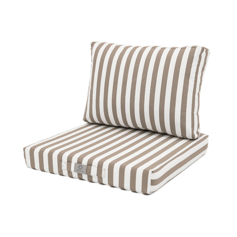 Cuscini per arredo giardino sfoderabili 50x50cm - Riga beige
