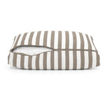 Set Cuscini Salotto da Giardino 60x60 Riga Beige - Premium 270g (Seduta + Schienale)