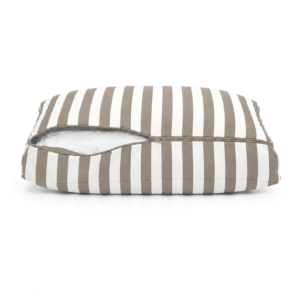 Set Cuscini Giardino 50x60 Righe Beige, certificato OEKO-TEX