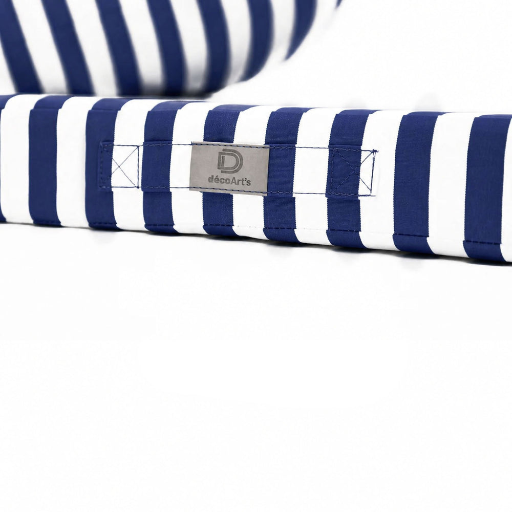 Set Cuscini Salotto da Giardino 60x60 Riga Blu Navy, per interno ed esterno