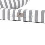 Set Cuscini Salotto da Giardino 50x50 Riga Grigio Chiaro - Premium 270g (Seduta + Schienale)