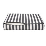 Set Cuscini Salotto da Giardino 60x60 Riga Grigio Scuro - Premium 270g (Seduta + Schienale)