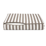 Set Cuscini Salotto da Giardino 60x60 Riga Beige - Premium 270g (Seduta + Schienale)