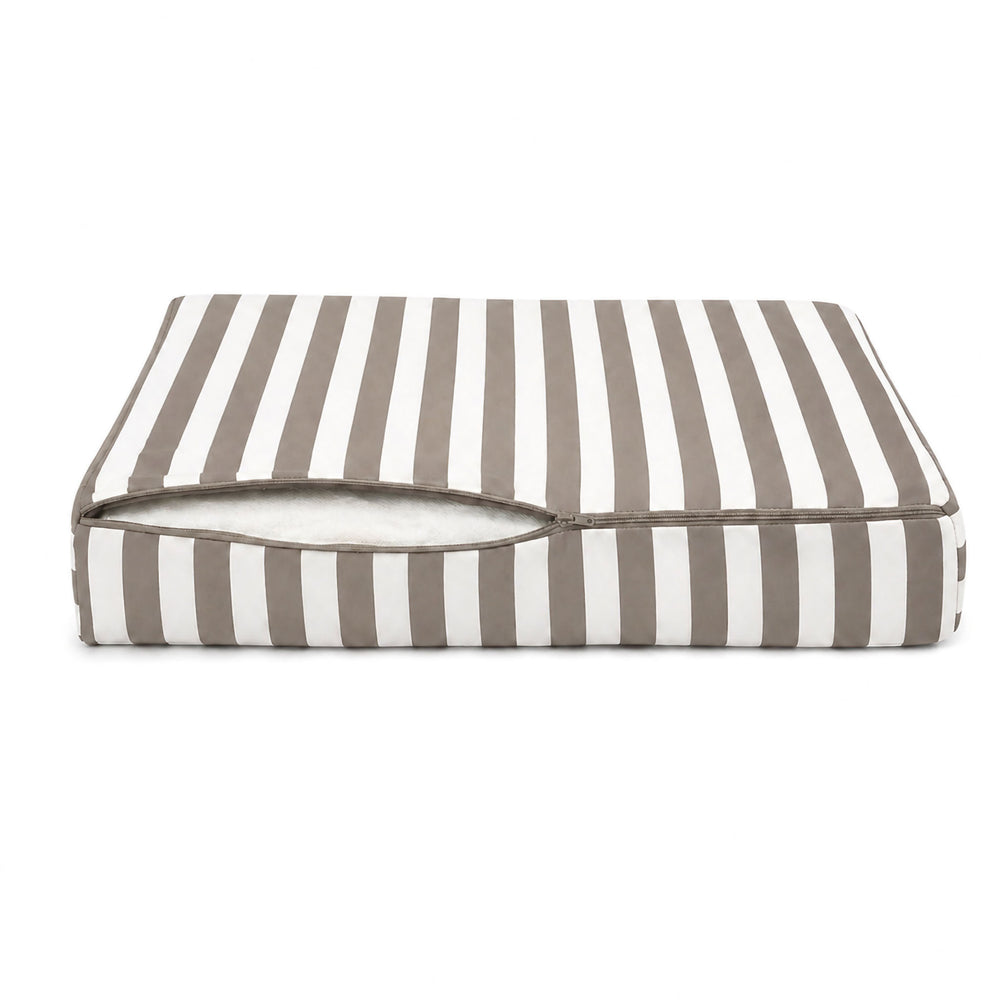 Set Cuscini Giardino 60x70 Righe Beige, certificato OEKO-TEX