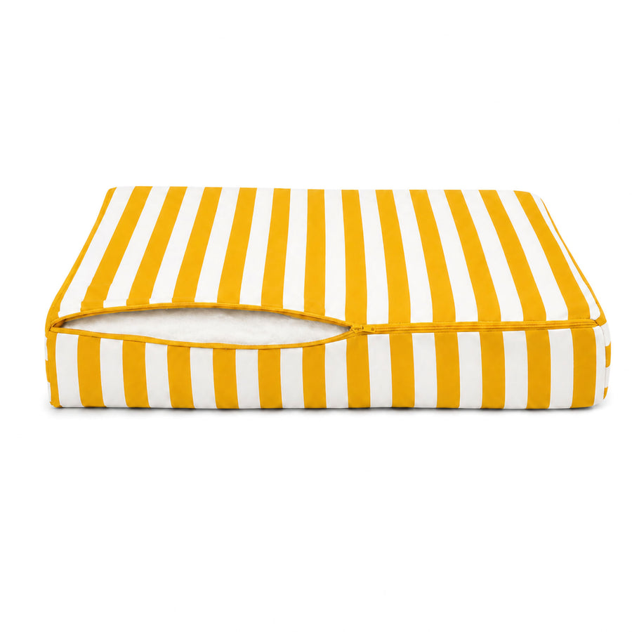 Set Cuscini Giardino 60x70 Righe Giallo, per interno ed esterno