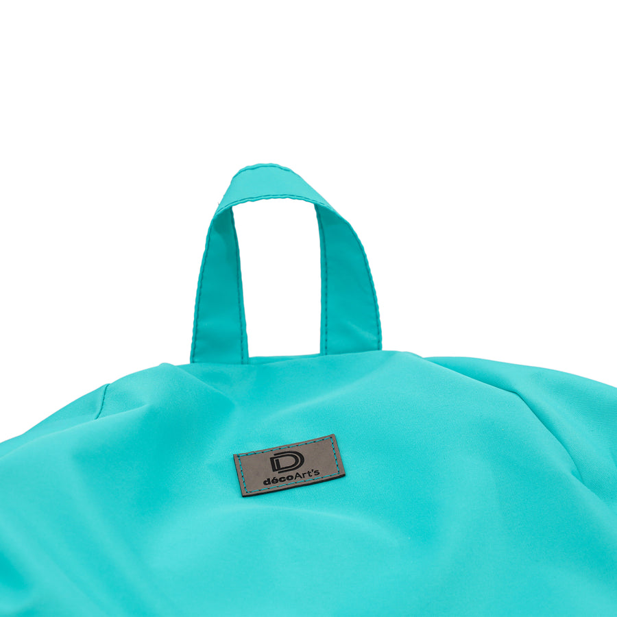 Pouf a Pera XL 110x120 Blu Caraibi, impermeabile