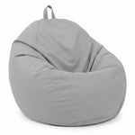 Pouf poire XL d'extérieur - 110x120 cm - Gris Galet