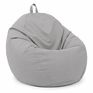 Pouf poire XL d'extérieur - 110x120 cm - Gris Galet