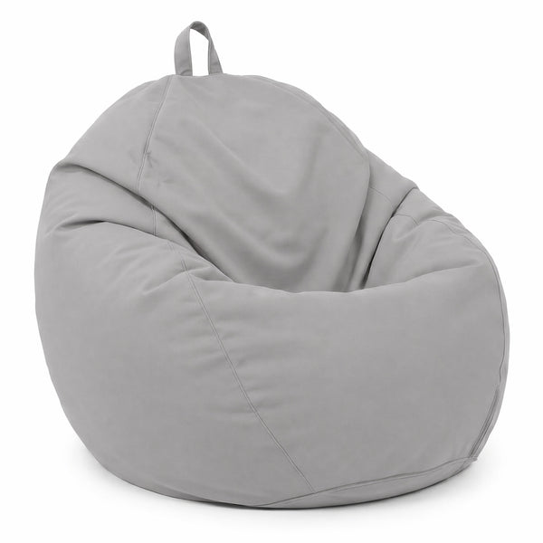 Pouf poire XL d'extérieur - 110x120 cm - Gris Galet