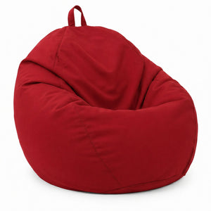 Pouf poire XL d'extérieur - 110x120 cm - Rouge