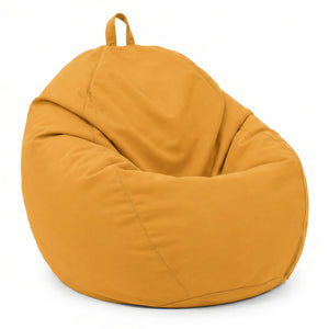 Pouf poire XL d'extérieur - 110x120 cm - Jaune