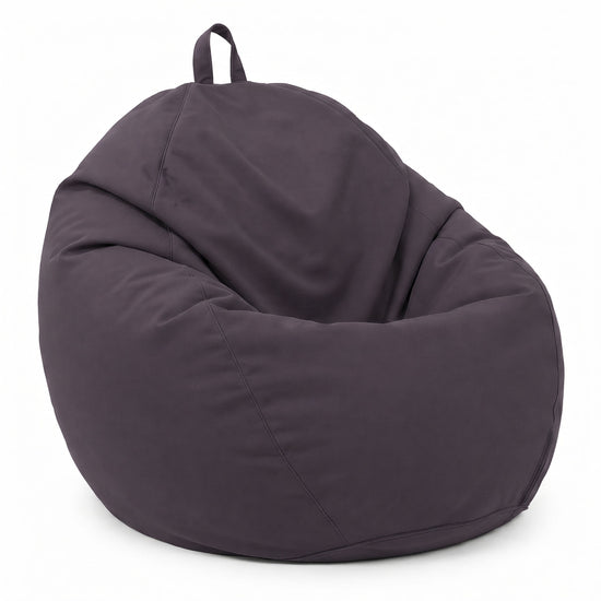 Pouf a Pera XL 110x120 Grigio Carbone - Sfoderabile & Impermeabile (Garni Perle)
