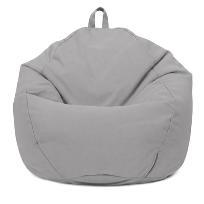 Pouf poire XL d'extérieur - 110x120 cm - Gris Galet