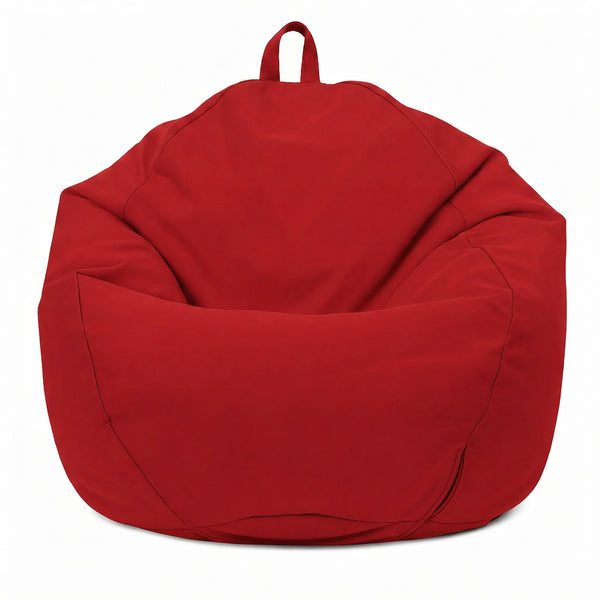Pouf poire XL d'extérieur - 110x120 cm - Rouge