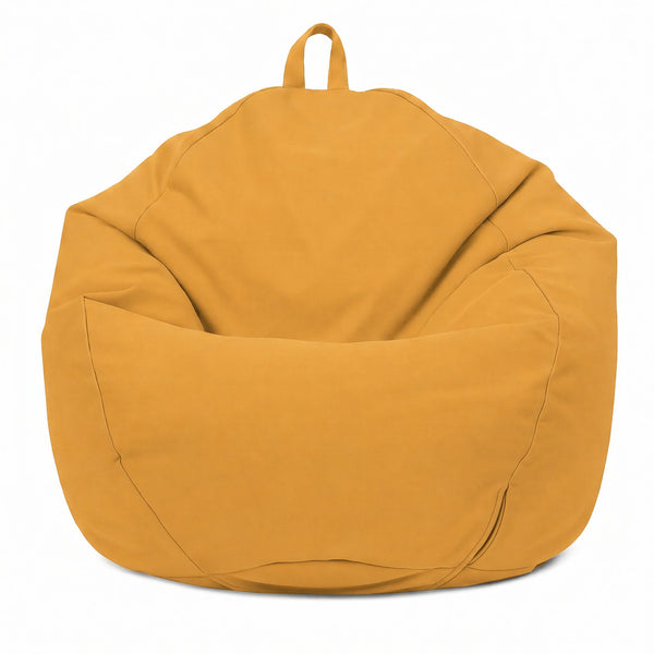 Pouf poire XL d'extérieur - 110x120 cm - Jaune