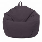 Pouf a Pera XL 110x120 Grigio Carbone - Sfoderabile & Impermeabile (Garni Perle)
