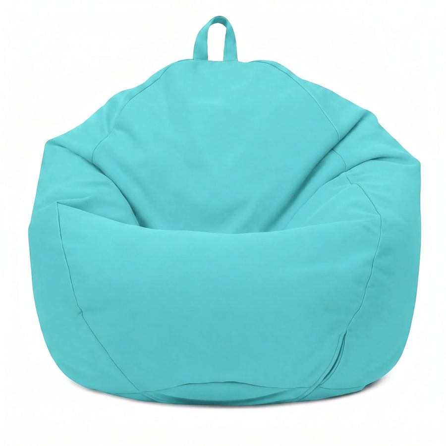 Pouf a Pera XL 110x120 Blu Caraibi, tessuto anti-UV