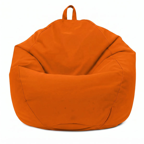 Pouf a Pera XL 110x120 Arancione - Sfoderabile & Impermeabile (Garni Perle)