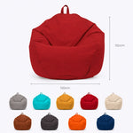 Pouf poire XL d'extérieur - 110x120 cm - Rouge