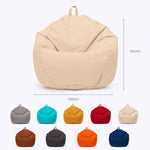Pouf poire XL d'extérieur - 110x120 cm - Beige