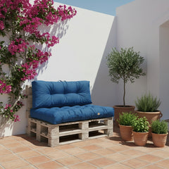 Set Cuscini Pallet 120x80 Blu Petrolio - Impermeabile & Spesso 15cm