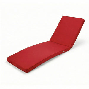Materassino Lettino Prendisole 185x60 Rosso Peperoncino - Sfoderabile & Impermeabile (Sdraio)
