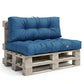 Set Cuscini Pallet 120x80 Blu Petrolio - Impermeabile & Spesso 15cm