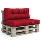 Set di cuscini da esterno per pallet chili red 120x80 Impermeabile Anti-UV DECOARTS