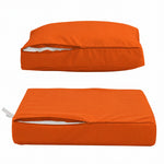Set Cuscini Salotto da Giardino 60x60 Arancione - Sfoderabile & Anti-UV (Seduta + Schienale)