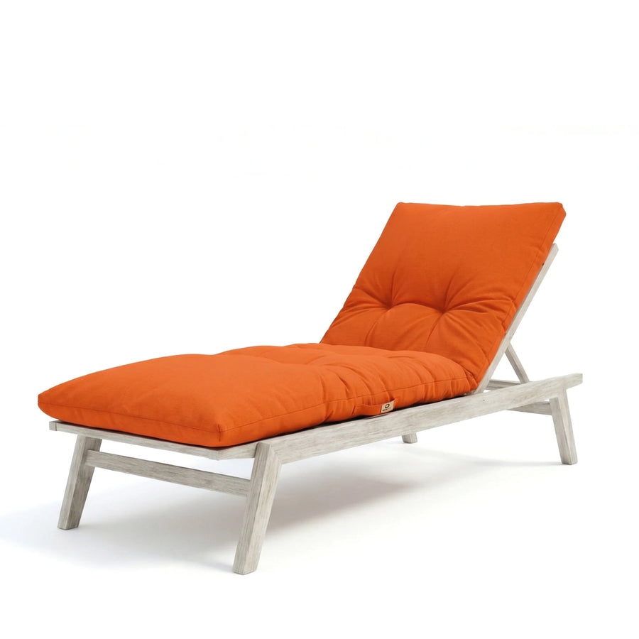 Materassino Lettino Prendisole 185x55 Arancione, tessuto in poliestere