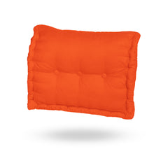 Cuscino schienale per pallet imbottito in Poliestere Arancio 60x40x15cm