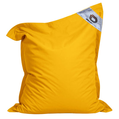 Housse de pouf géant XXL jaune miel pour pouf, intérieur et extérieur, sans garniture, par Deco-arts.fr.