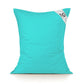 Housse pour Pouf Géant XL 120x80cm Intérieur et Extérieur - Bleu Caraïbes - Deco-arts.fr
