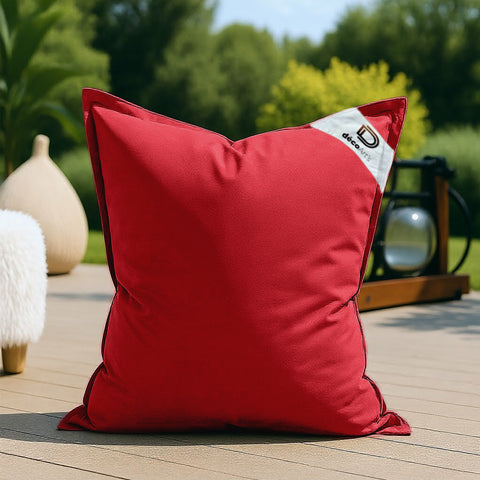 Copertura per Pouf Gigante XL 120x80cm Interno ed Esterno - Rosso peperoncino