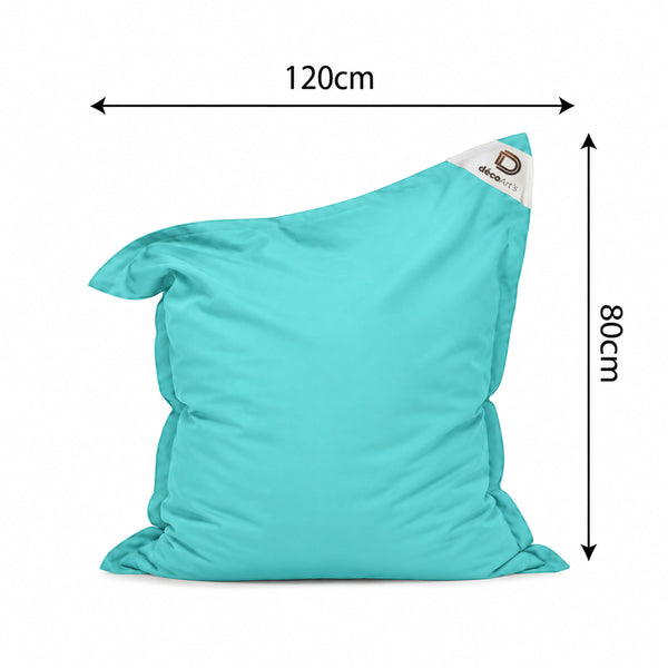 Fodera Pouf XL 120x80 Blu Caraibi - (Fodera da Riempire - Interno/Esterno)