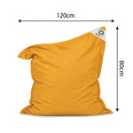 Fodera Pouf XL 120x80 Giallo Miele - (Fodera da Riempire - Interno/Esterno)