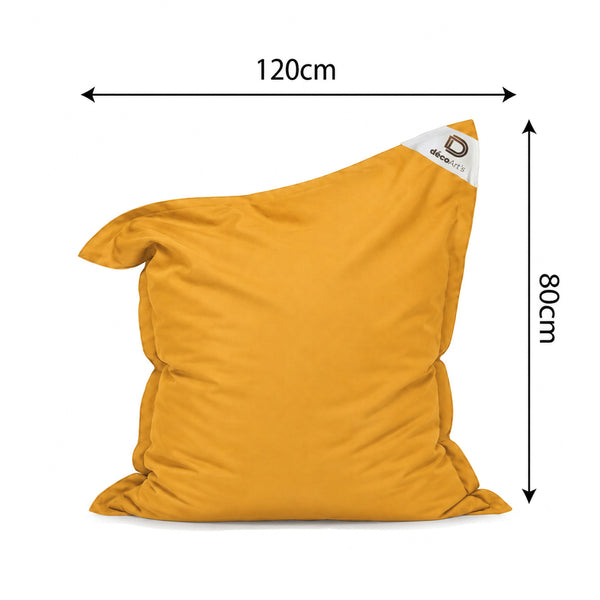 Fodera Pouf XL 120x80 Giallo Miele - (Fodera da Riempire - Interno/Esterno)