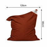 Fodera Pouf XL 120x80 Terracotta - (Fodera da Riempire - Interno/Esterno)