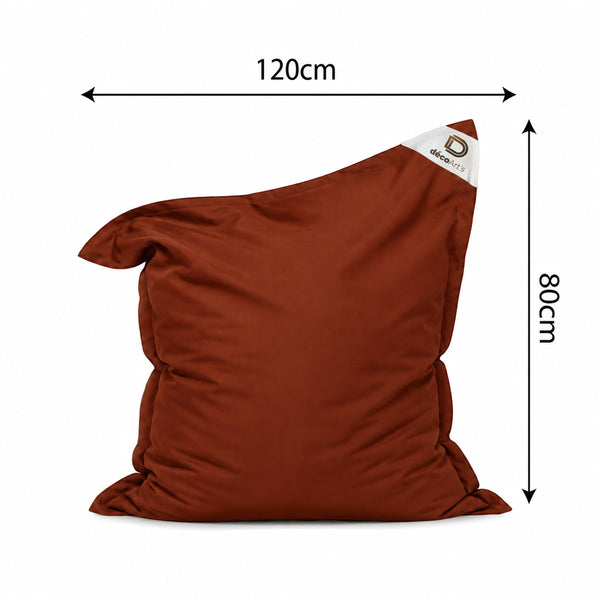Fodera Pouf XL 120x80 Terracotta - (Fodera da Riempire - Interno/Esterno)