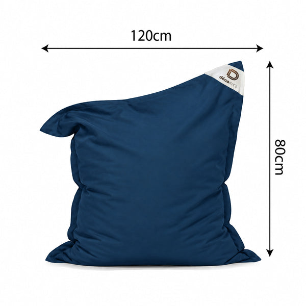 Fodera Pouf XL 120x80 Blu Petrolio - (Fodera da Riempire - Interno/Esterno)