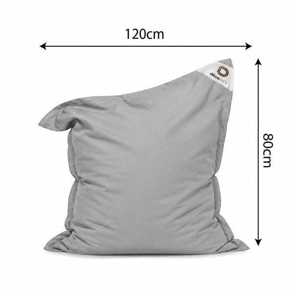 Fodera Pouf XL 120x80 Grigio Ciottolo - (Fodera da Riempire - Interno/Esterno)