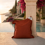 Fodera Pouf XL 120x80 Terracotta - (Fodera da Riempire - Interno/Esterno)