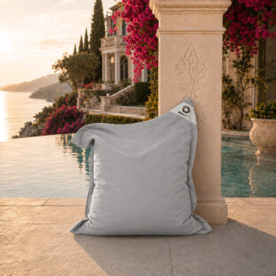 Fodera Pouf XL 120x80 Grigio Ciottolo - (Fodera da Riempire - Interno/Esterno)