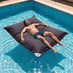 Fodera Pouf Galleggiante XXL 180x140 Grigio Carbone - (Fodera da Riempire - Spécial Piscina)