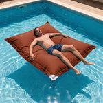 Fodera Pouf Galleggiante XXL 180x140 Terracotta - (Fodera da Riempire - Spécial Piscina)