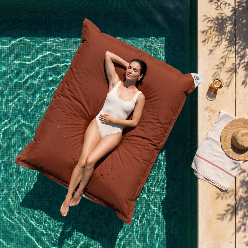 Pouf Galleggiante Gigante 180x140 Terracotta - Piscina & XXL (Perle)