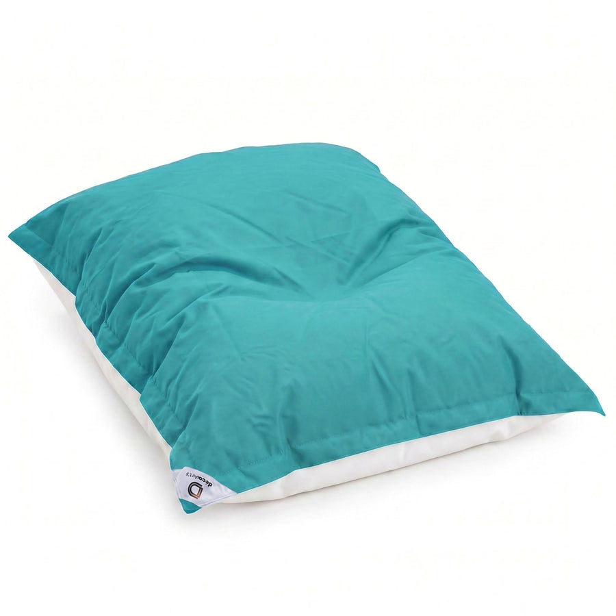 Pouf Galleggiante Gigante 180x140 Blu Caraibi, tessuto anti-UV e idrorepellente